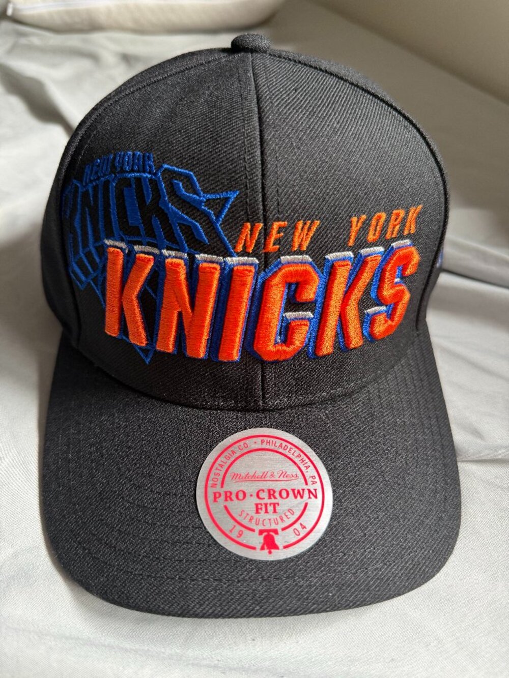 New York Knicks Hat 1996 Draft Shadow Mitchell ness